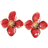Shein 1pair Colorful Dopamine Flower Shaped Earrings For Women, Daily Wear Simple Versatile Sweet Vacation Gift Valentines,Mom,Mother,Mother's Day,Gift