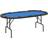 vidaXL Foldable Poker Table Top 10 Seater Blue