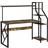 Homcom Computer Study Rustic Brown Writing Desk 55x150cm
