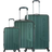 Cavalet Malibu Suitcase 3 delar - Dark Green