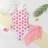 Shein Teen Girls One-Piece Swimsuit Cherry Print Decorated With Mesh Skirt