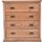 Cabinet Bits Tirolo Light Brown Lacquer Finish Chest of Drawer 90x95cm