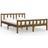 vidaXL Without Mattress Honey Brown 155.5x205.5cm