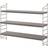 String Pocket Grey Wall Shelf 60cm