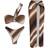 Shein 3pcs One-Shoulder Bikini Set For Women