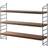 String Pocket Walnut/Black Wall Shelf 60cm