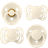 Bibs New Baby Try-It Collection 4-pack - Ivory