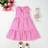 Shein Young Girl Elegant Sweet Pink Gingham Dress - Spring Summer