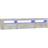 vidaXL LED Lights Concrete Grey TV-bord 195x40cm