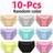 Shein Tween Girl 10pcs Pack Candy Colors Soft Stretchy - Candy Colors