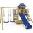Wickey Wooden Climbing Frame Smart Cave Set Dark Blue