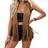 Shein Women Rivet Tassel Vest Open Front Sleeveless Faux Suede Vest