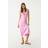 Stradivarius Satin And Lace Midi Dress - Pastel Pink