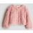 H&M Girls Dusty Pink Fluffy Cardigan