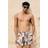 H&M Palm Leaves Patterned Swim Shorts - Light Beige/Palm Leaves