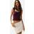 H&M Ladies Crochet-Look Mini Skirt - Light Beige