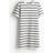 H&M Ladies Striped Cotton T-shirt Dress - White/Black