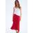 H&M Flared Slip Skirt - Red