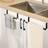 Shein Basic living 1PC Black Single Rod Towel Rack Cabinet Door Back Type Hanging Rack Non-punched Towel Rod