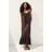 H&M Tie-strap Beach Dress - Dark Brown
