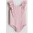 H&M Frill Trimmed Swimsuit - Light Pink