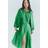 H&M Ladies Oversized Tie Belt Dress - Bright Green