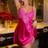Shein Plus Size Women Lace Patchwork Waistline Hollow Out Charmeuse Spaghetti Strap - Nightgown
