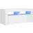 vidaXL LED Lights High Gloss White TV-bord 90x40cm