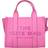 Marc Jacobs Leather Tote Bag with Zip Pocket - Pink