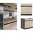 Impact Furniture Under Sink Kitchen Cabinet Small 800mm Freestanding Base Cupboard - Sonoma Oak