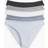 H&M Ladies 5-Pack Cotton Bikini Briefs - Light Blue/White/Dark Grey