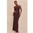 PrettyLittleThing Double Slinky Twist Maxi Skirt - Purple