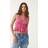 Stradivarius Embroidered Halterneck Top - Nude Pink