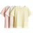 H&M Printed Jersey Tops 3-pack - Cream/Bows (1282740007)