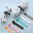 Shein 4/6/12pcs Multi-Color Reusable Multifunctional 5-Hole Silicone Cable Ties, Cable Management, Colorful Silicone Ties Bag Clip, Cable Straps, Bread Tie, Reusable Rubber Twist Tie, Grocery Bag Ties, Curtain Ties, Easy To Use, Multifunctional Accessory For Home And Travel Travel Essentials Travel Accessories Travel Must Haves Beach Vacation Summer Holiday School Accessories Back To School Supplies Stuff