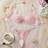 Shein Women Underwear Lingerie Bra Panty Set With Embroidery Lace