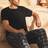Shein Summer Casual Solid Color Short Sleeve T-Shirt Plaid Pants - Men's