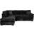 SOFASELECTION UK Elegant L Shape Brown Sofa 250cm 3 Seater