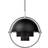 GUBI Multi-Lite Large Chrome/Black Pendellampa ∅ 36cm