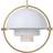 GUBI Multi-Lite Large Brass/White Pendel ∅ 36cm