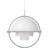 GUBI Multi-Lite Large Chrome/White Pendel ∅ 36cm