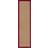 Dunelm Herringbone Natural, Red 60x230cm