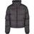 Urban Classics Short Peached Puffer Winter Jacket - Black