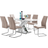 Furniturebox Atlanta Modern Beige Dining Set 90x160cm