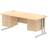 Impulse Straight Maple Writing Desk 80x180cm