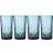 Lyngby Glas Sorrento Highball Blue Long Drinksglas 38cl 4stk
