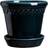 Bergs Potter Copenhagen Glazed Pot - Petroleum Blue ∅21cm
