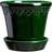 Bergs Potter Københavner Glazed Pot - Emerald Green ∅10cm
