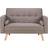 Birlea Ethan Grey Sofa 137cm 2 Seater