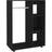 vidaXL Engineered Wood Black Garderob 80x110cm